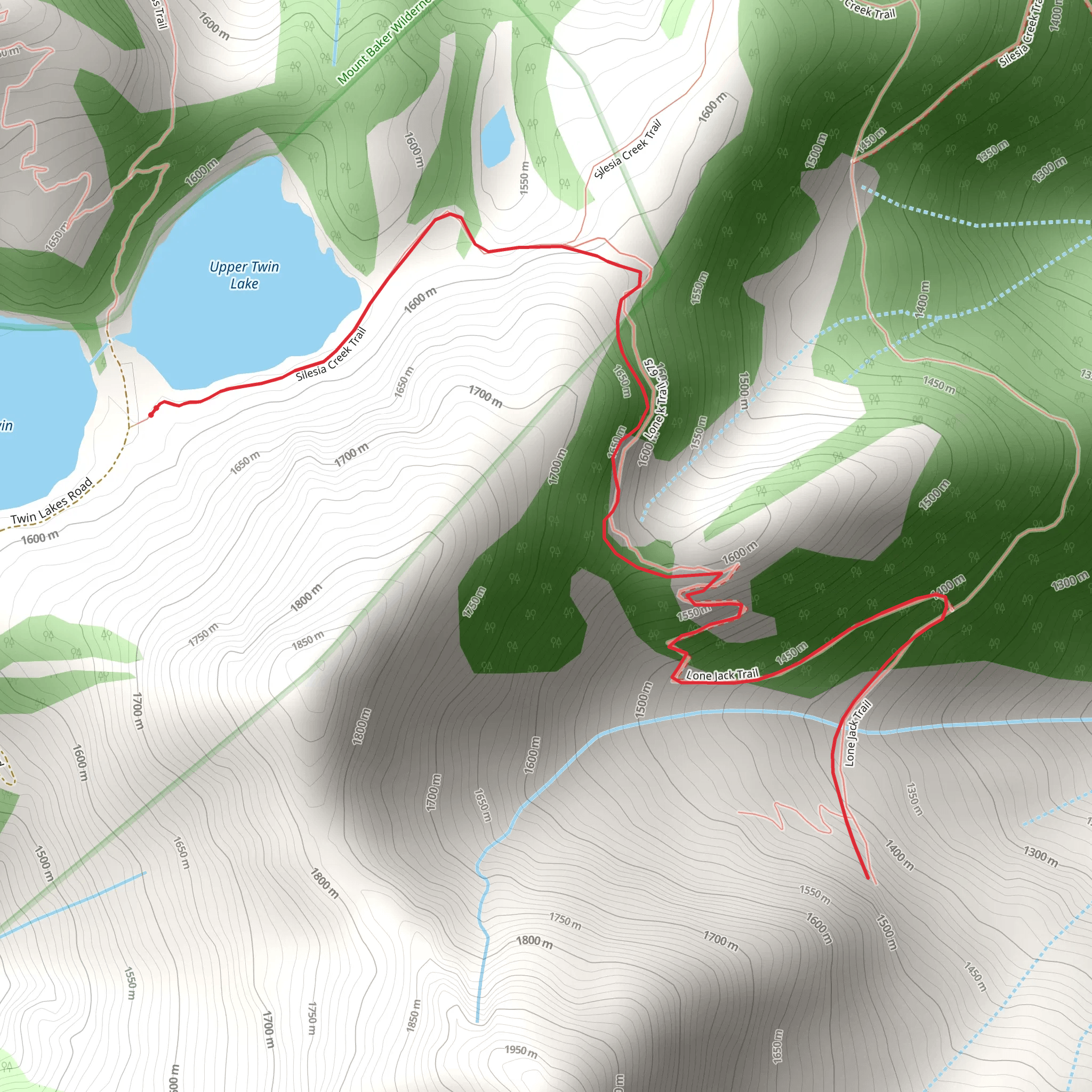 Lone Jack Trail mobile static map