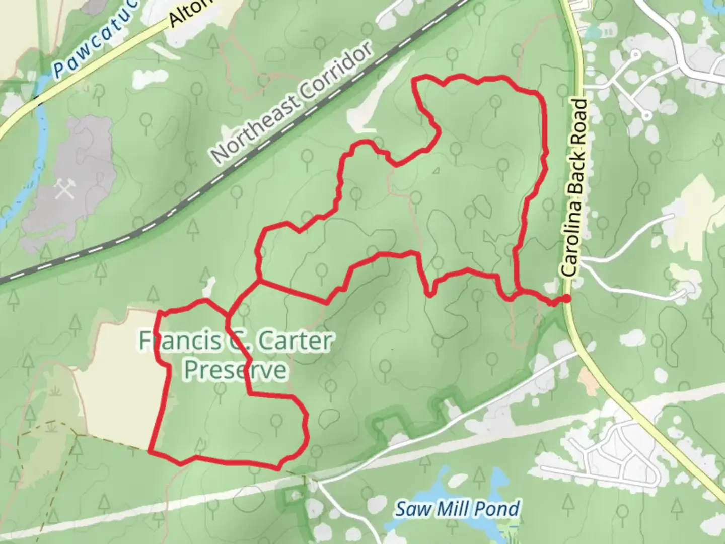 An image depicting the trail Morraine and Old Pasture Loop Trail and its surrounding area.