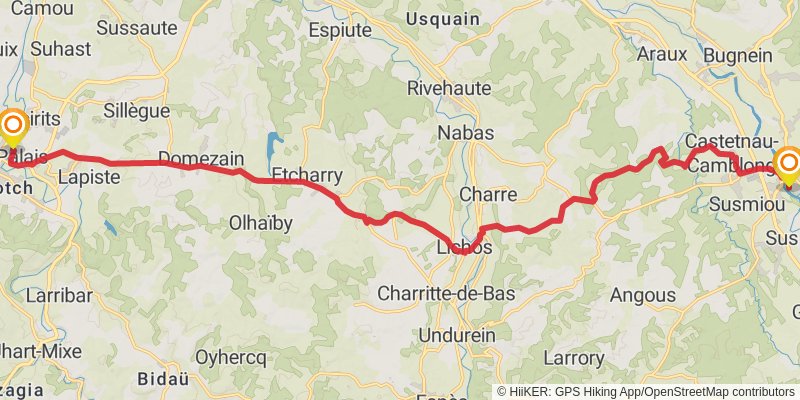 GR 65 stage 27 Map