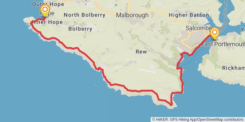 Plymouth to Dover Walk stage 4 Map
