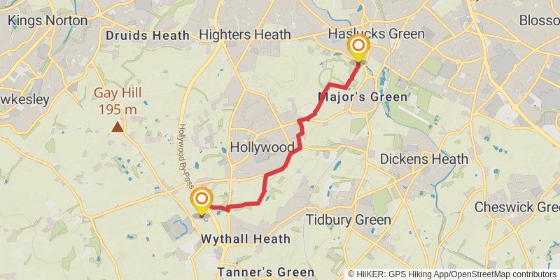North Worcestershire Path stage 4 Map