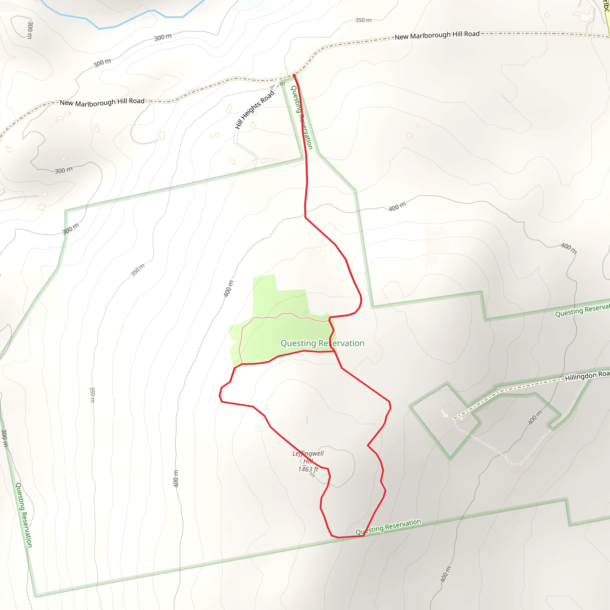 Leffingwell Hill Loop mobile static map