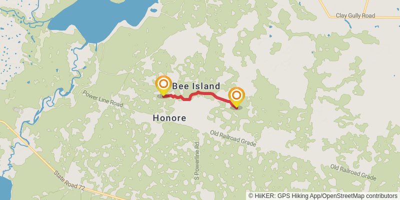 Myakka Hiking Trail alt 1 Map