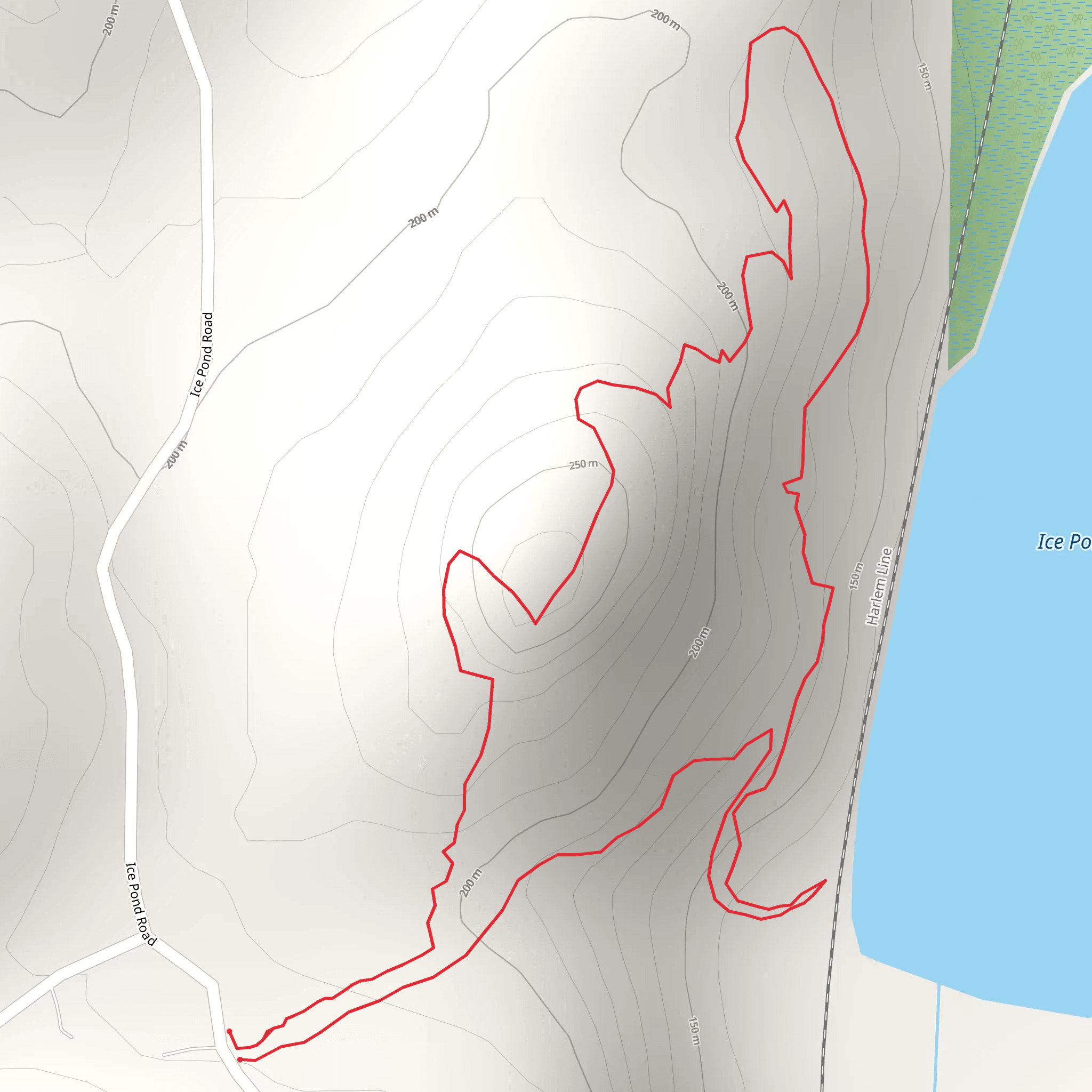 Ice Pond Loop mobile static map