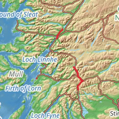West Highland Line - Train and Hike 8-Day Moderate Tour (Hillwalk Tours) mobile static map