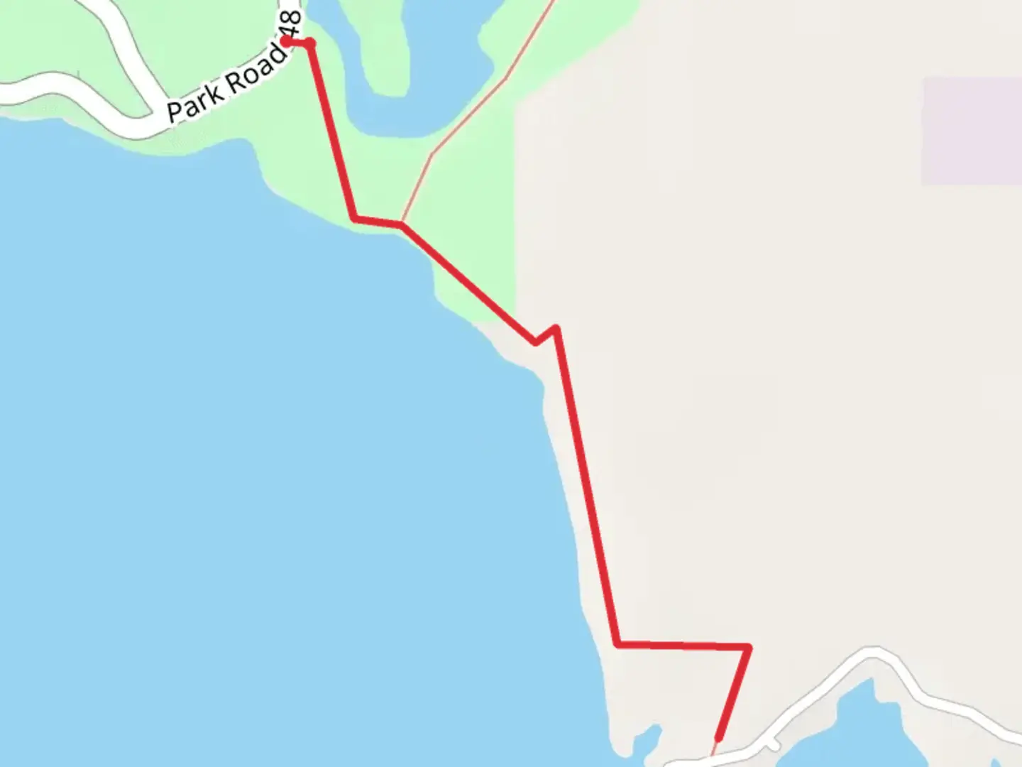 An image depicting the trail Sandy Creek Trail and its surrounding area.