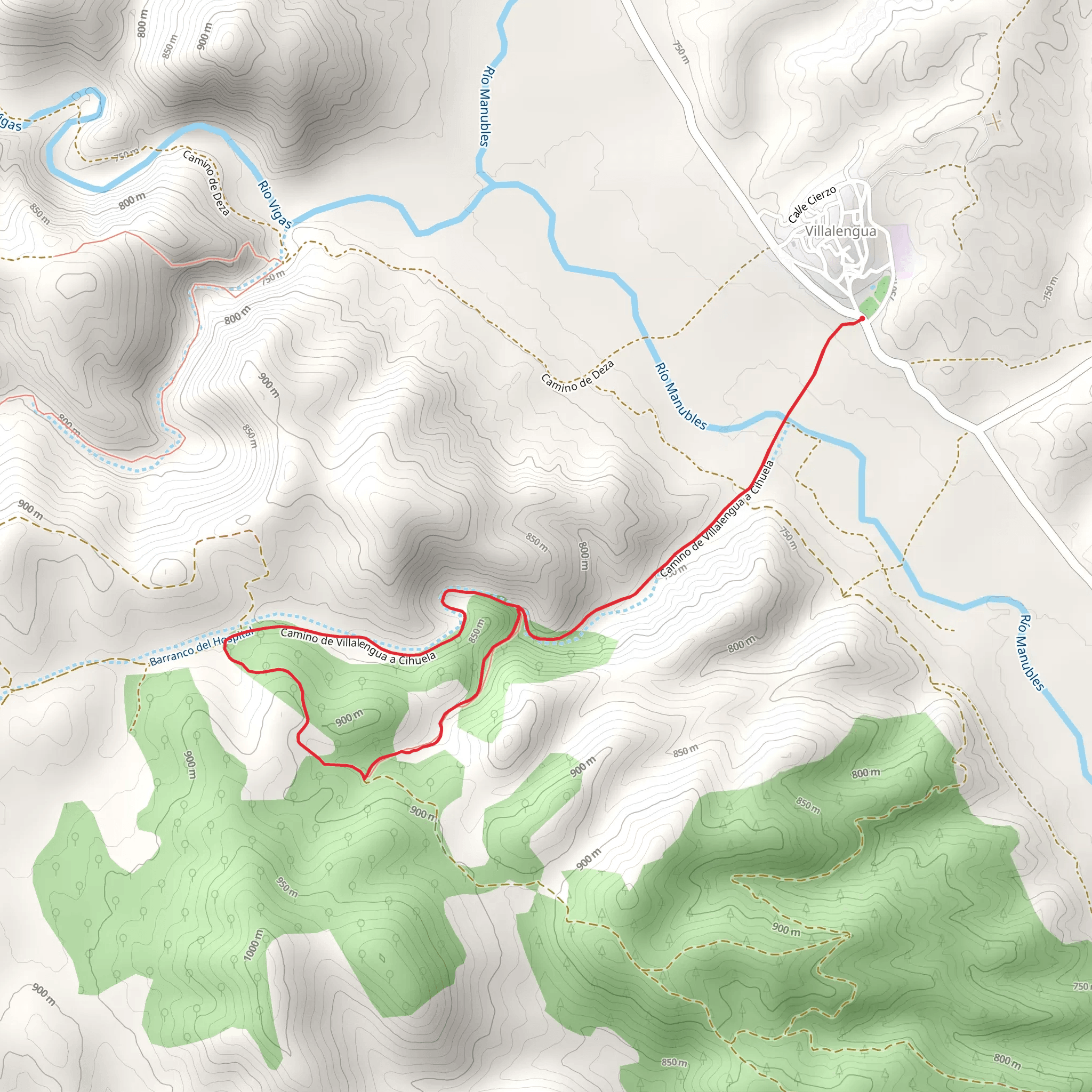 Route of Valdesaz de Villalengua SL Z 24 mobile static map