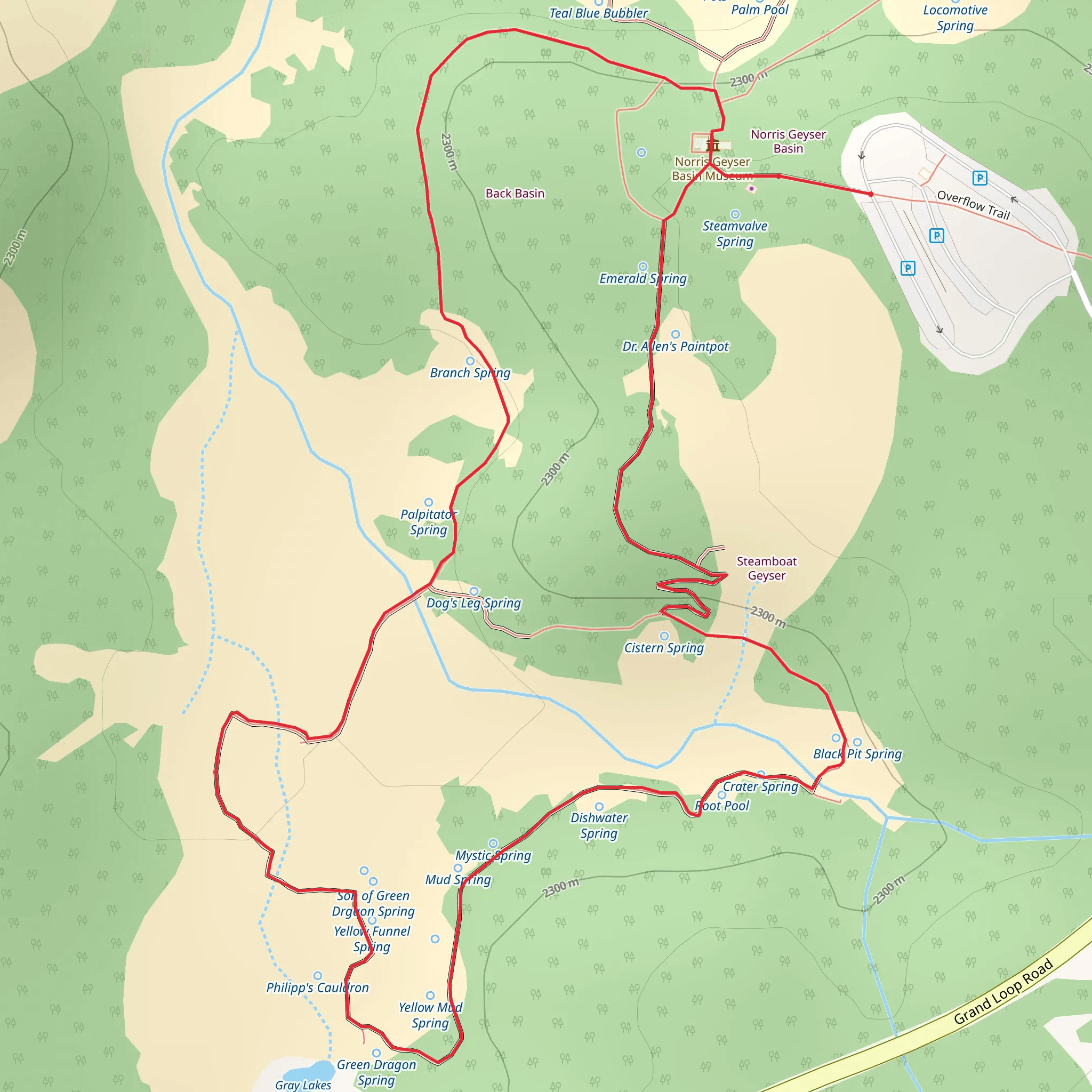 Back Basin Trail mobile static map