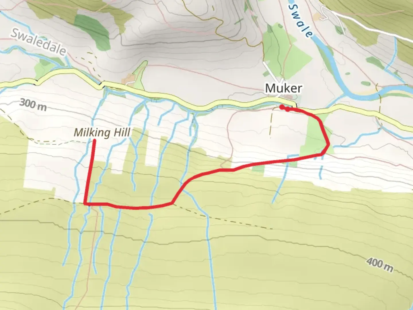 An image depicting the trail Milking Hill Walk and its surrounding area.