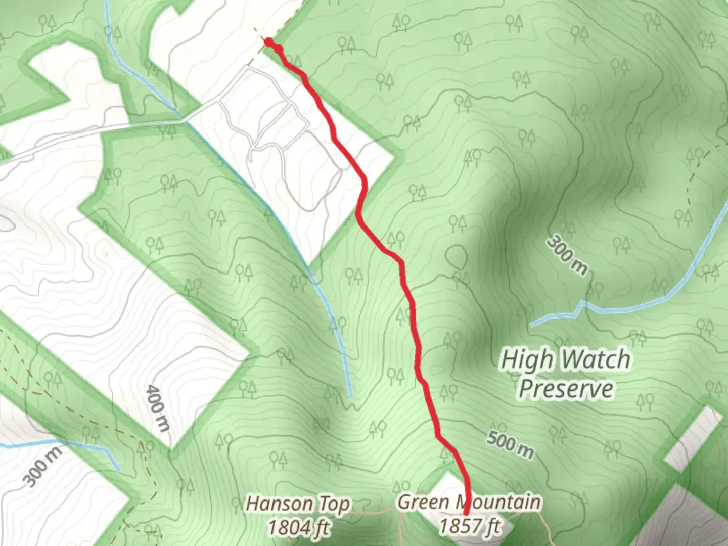 An image depicting the trail Green Mountain via High Watch Trail and its surrounding area.