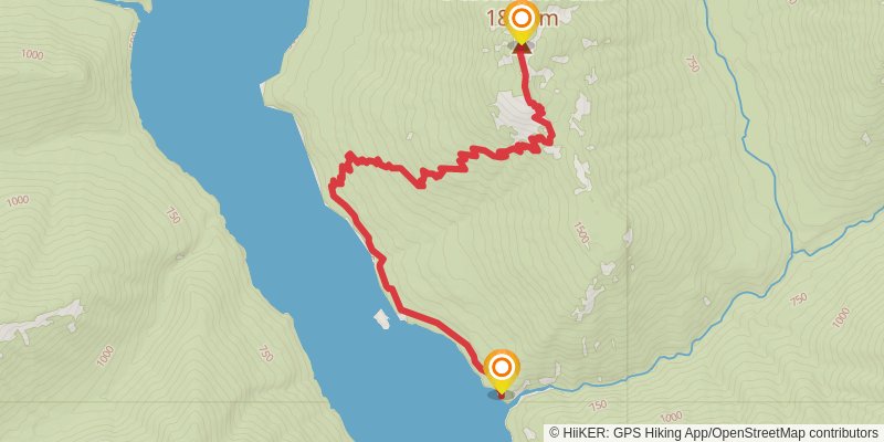 Western Pasayten - Ross Lake Loop spur 2 Map