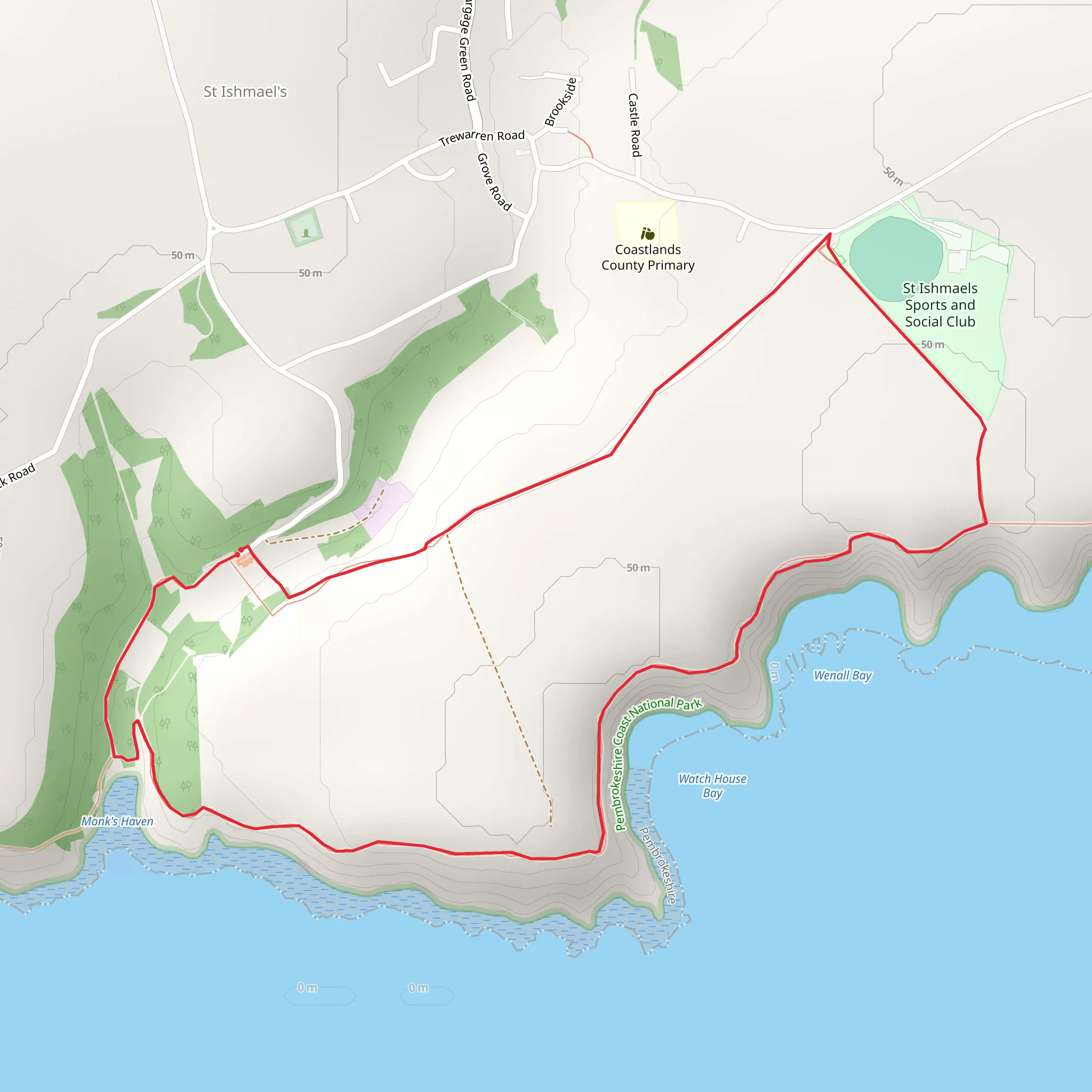 Monk Haven - St Ishmaels mobile static map