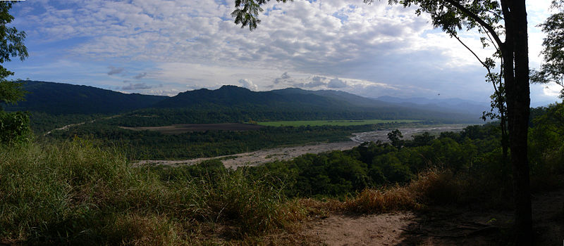 An image depicting the trail Calilegua National Park and its surrounding area.