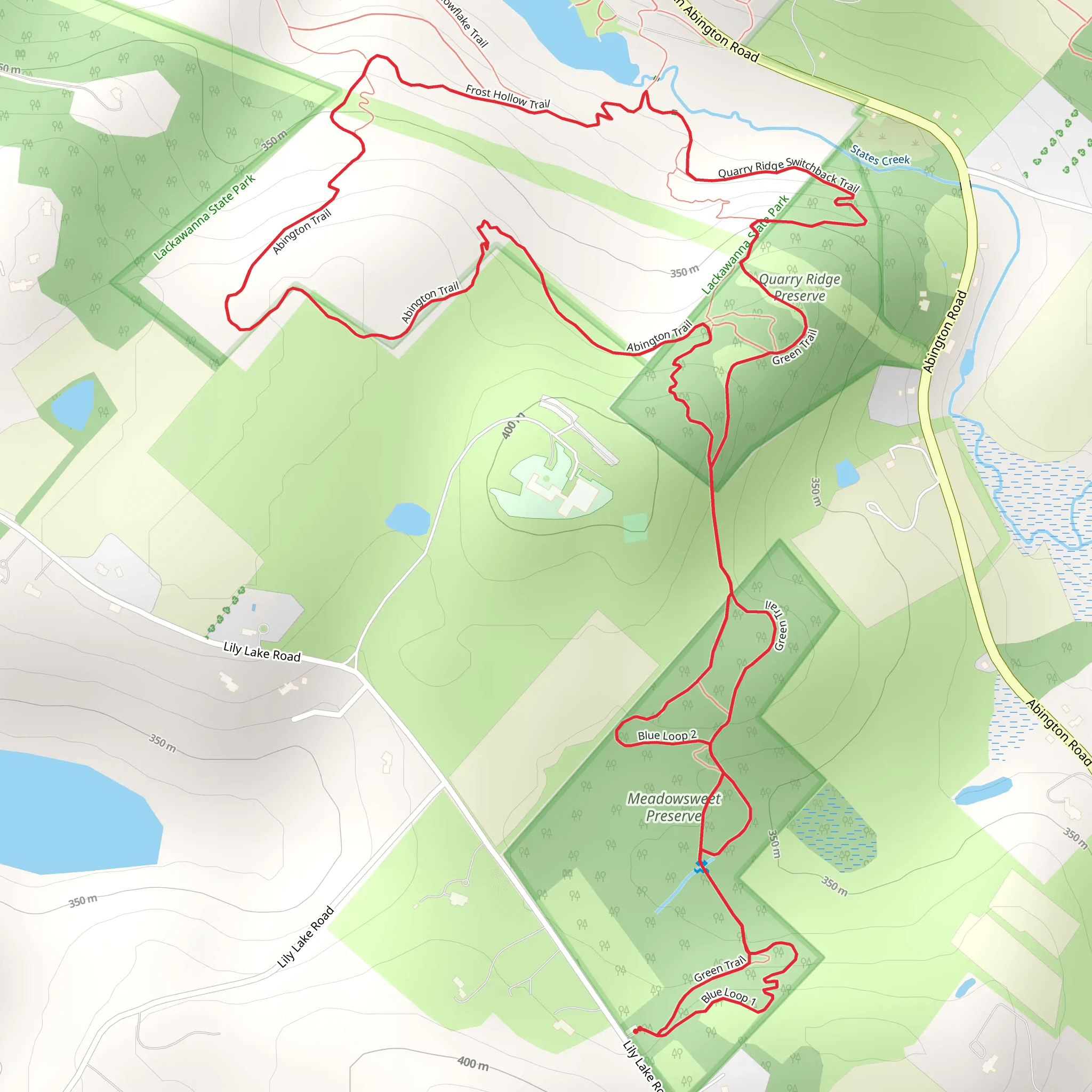 Marworth Rec Area Loop Trail mobile static map