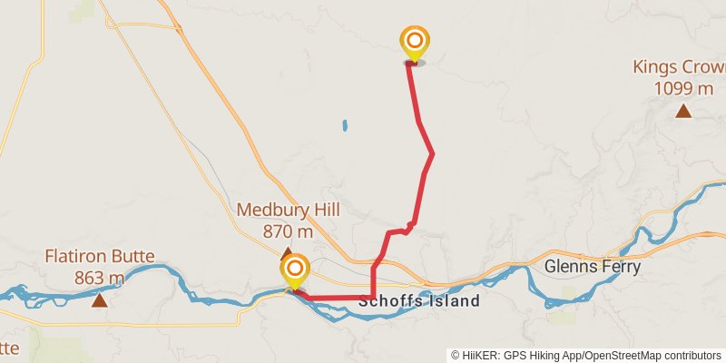 Ultra Pedestrian North Loop stage 72 Map
