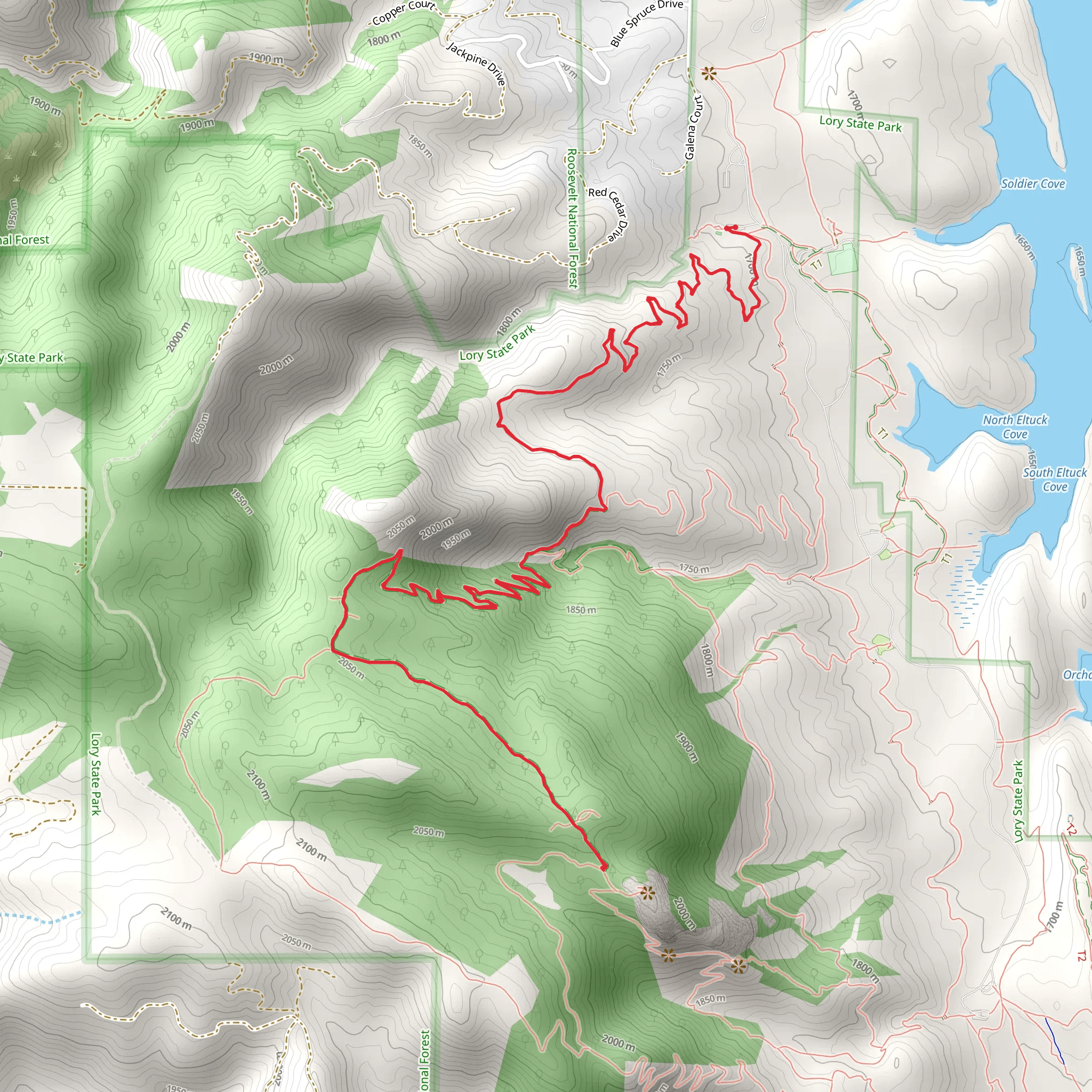 Timber Trail mobile static map