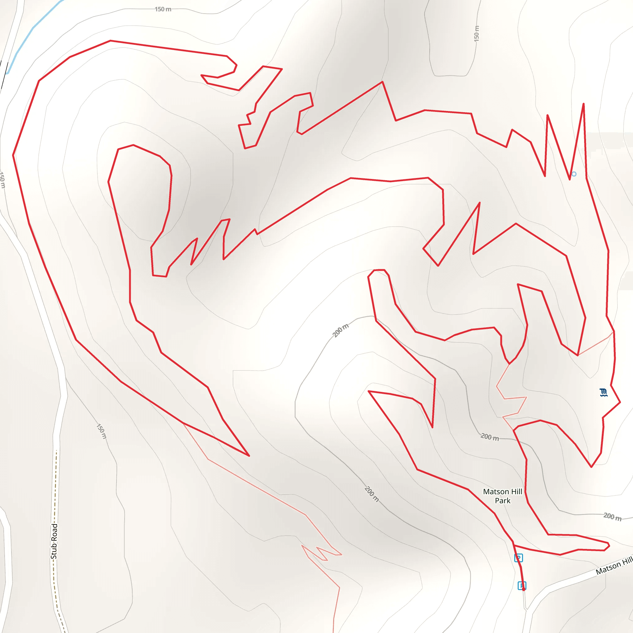 Matson Hill Road Loop mobile static map