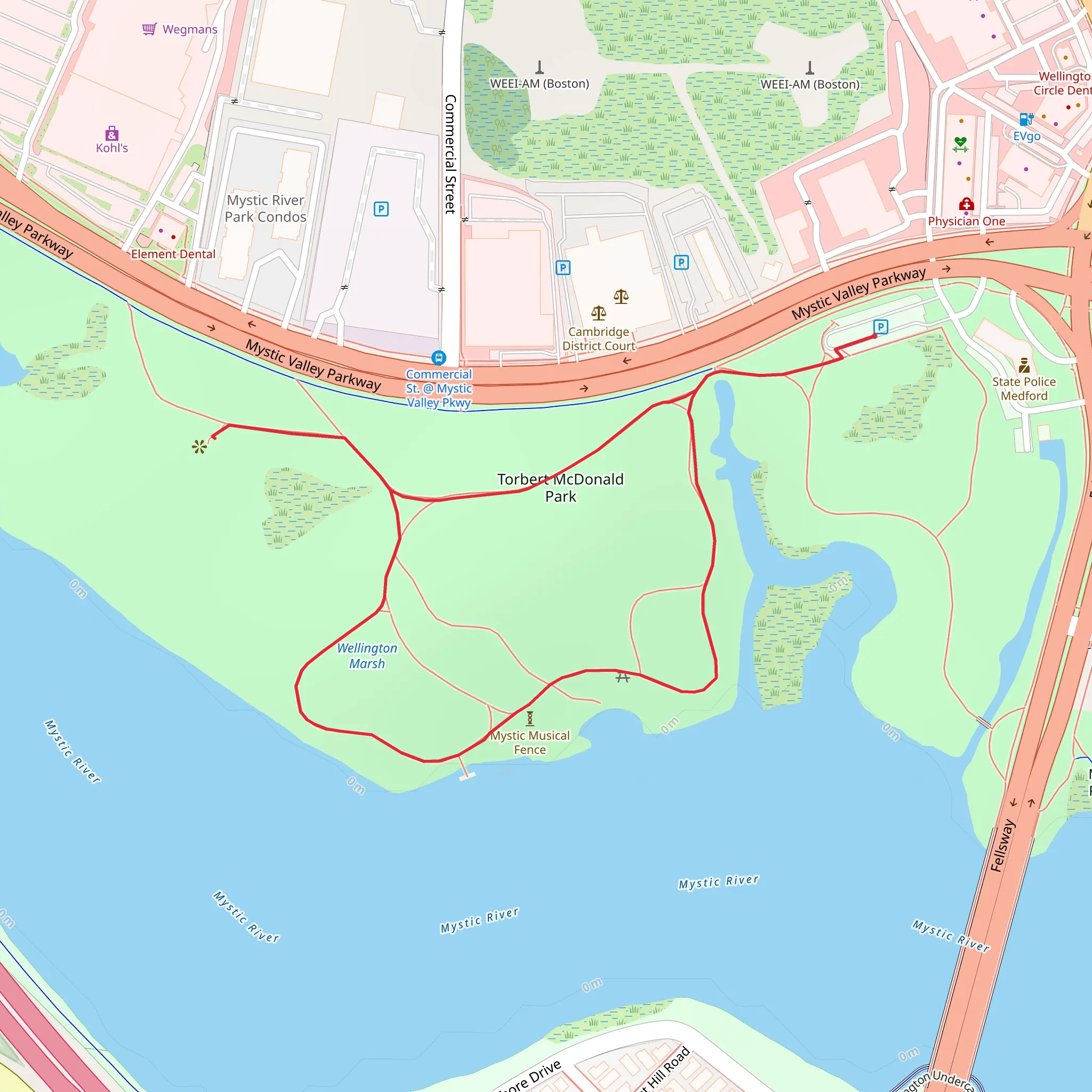 Robert McDonald Park Loop Trail mobile static map