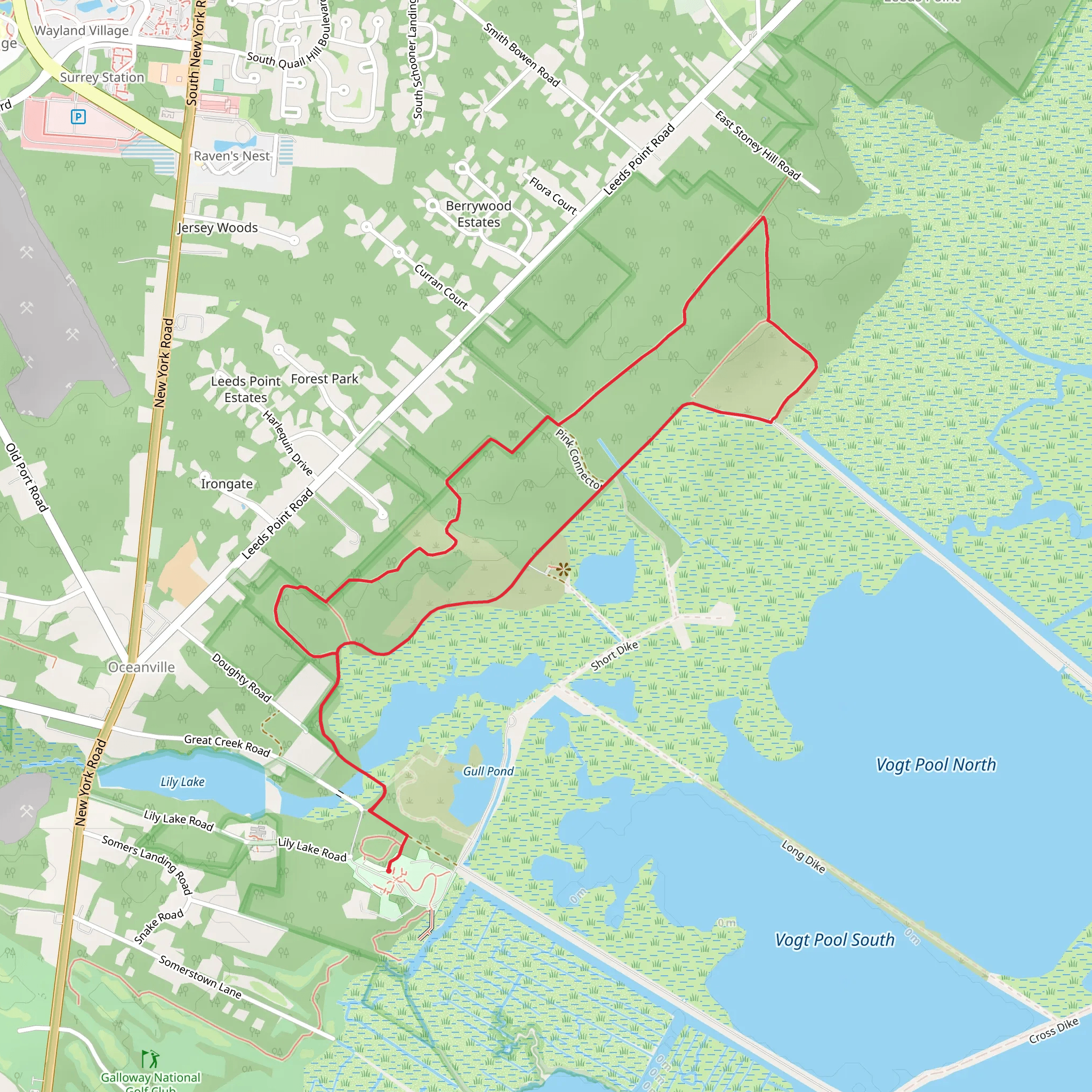 Wildlife Drive and Bristow Loop Trail mobile static map