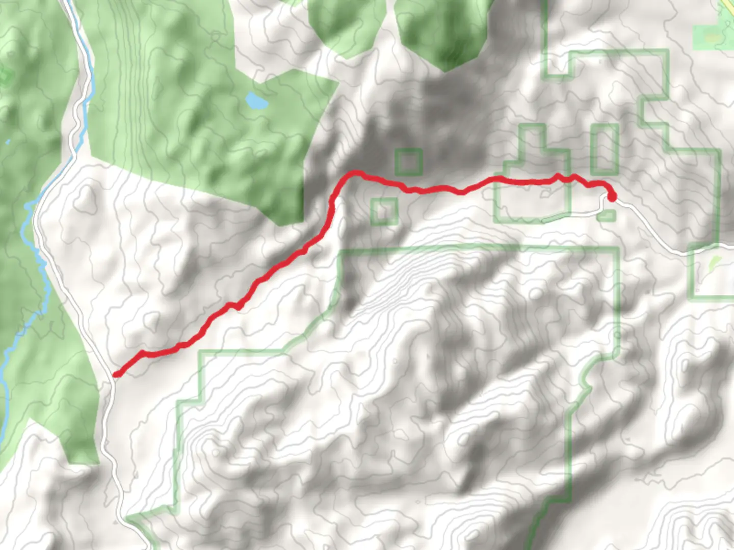 An image depicting the trail Burnside Lake and Charity Valley Trail and its surrounding area.