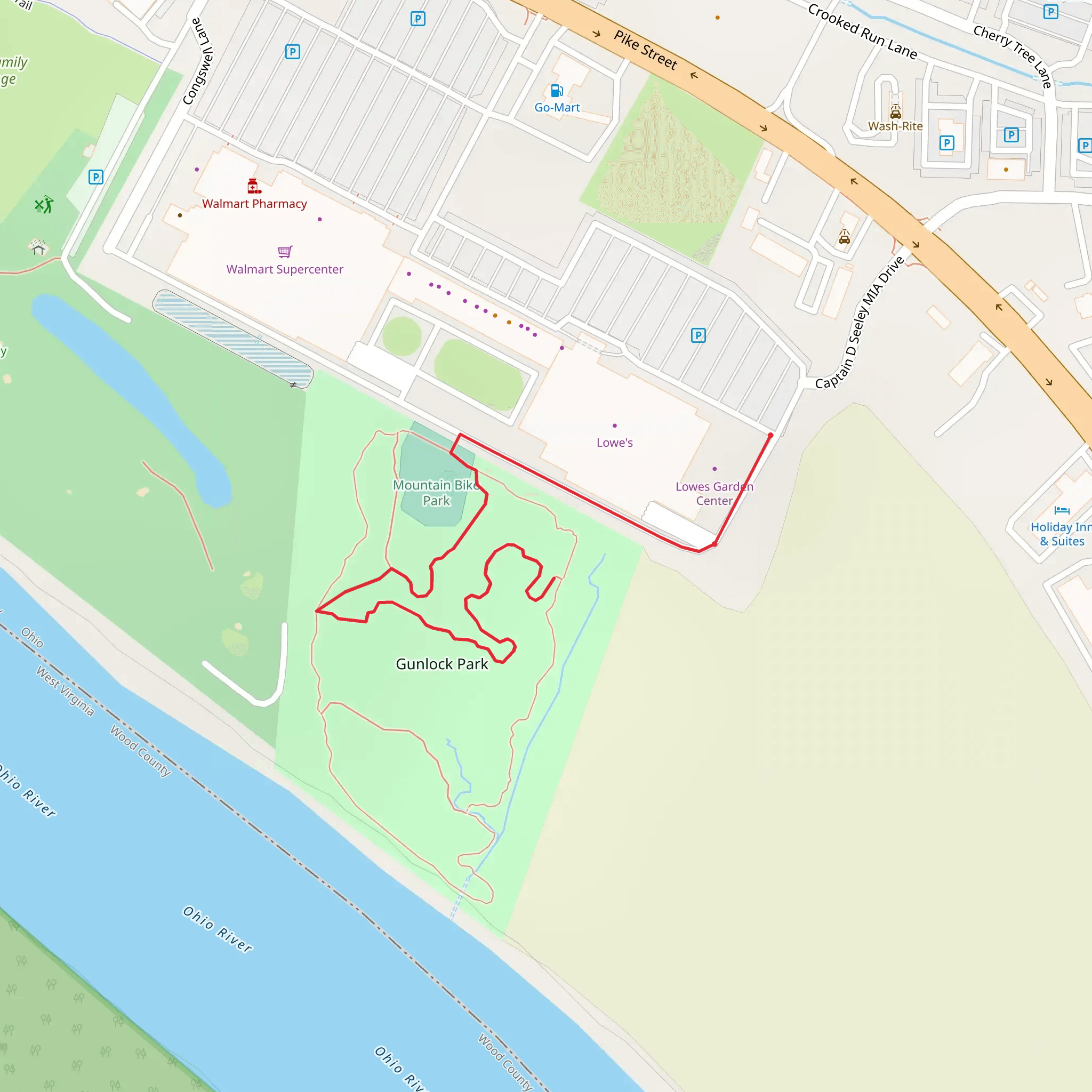 Gunlock Park Walk mobile static map