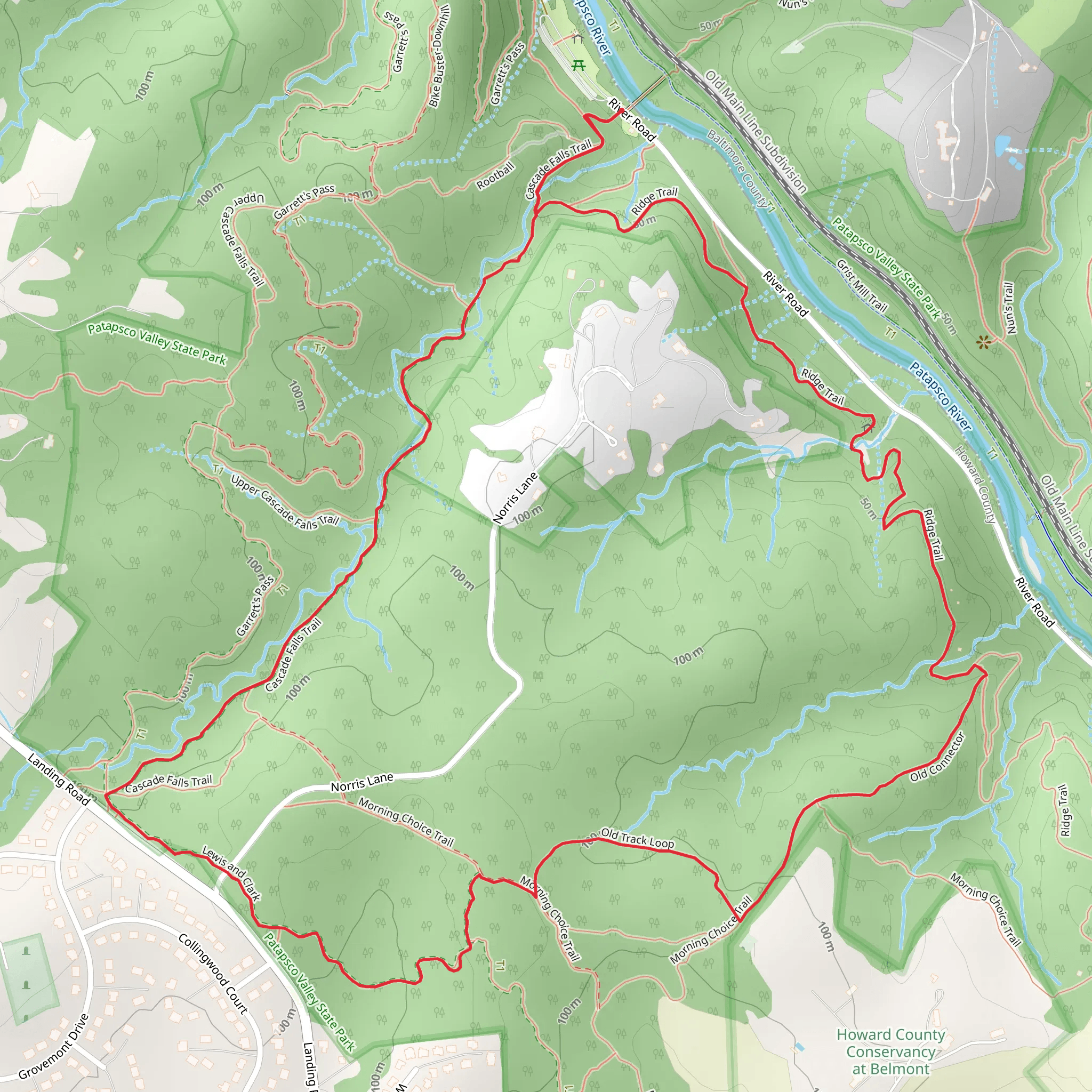 Lewis and Clark Loop mobile static map