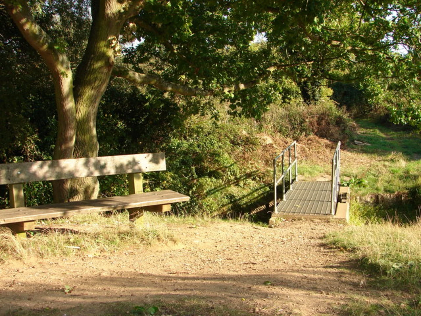 An image depicting the trail Hitchin Loop and its surrounding area.