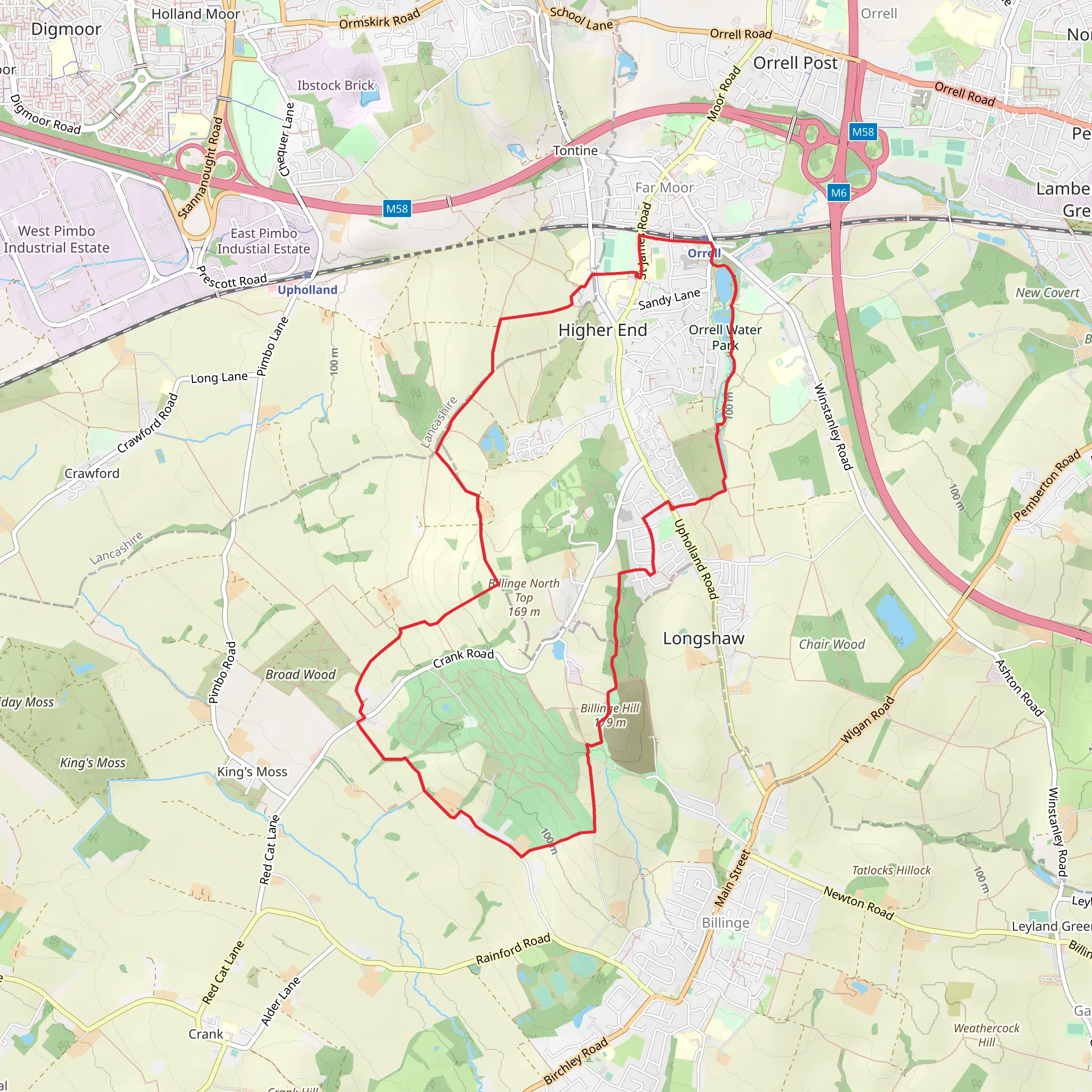Far Moor Loop mobile static map