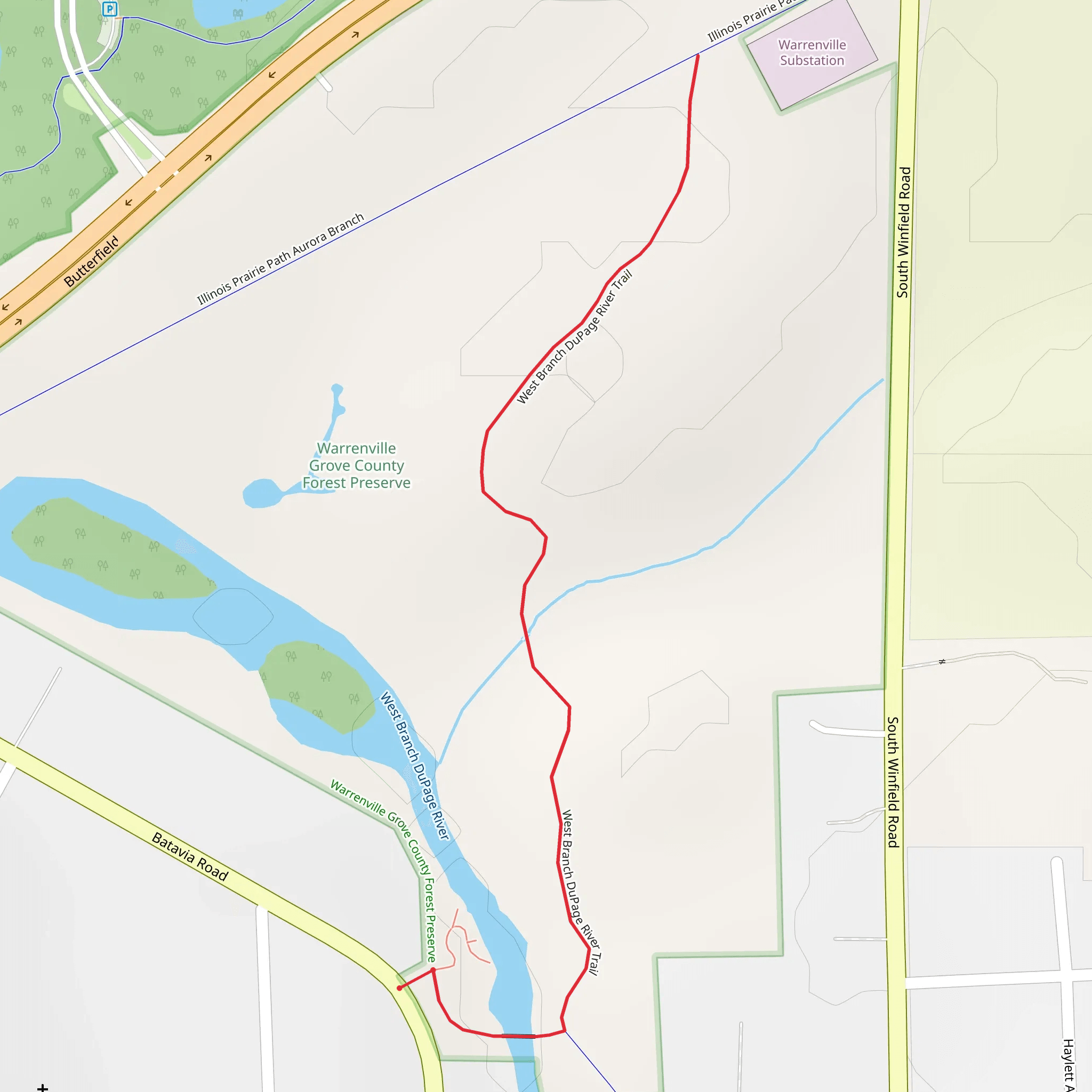 Batavia Road mobile static map