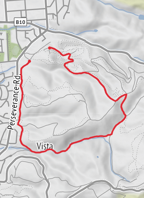 Ansteys Parkrun Track mobile static map