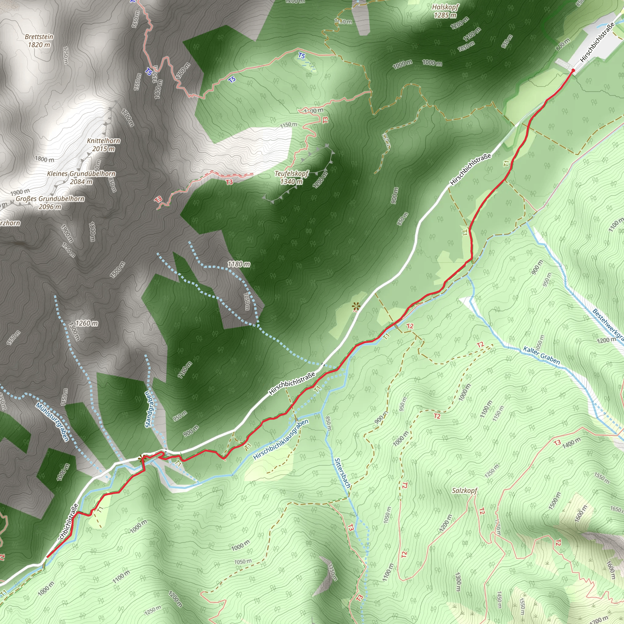 Heirats Stein and Haengebruecken via AV Weg mobile static map