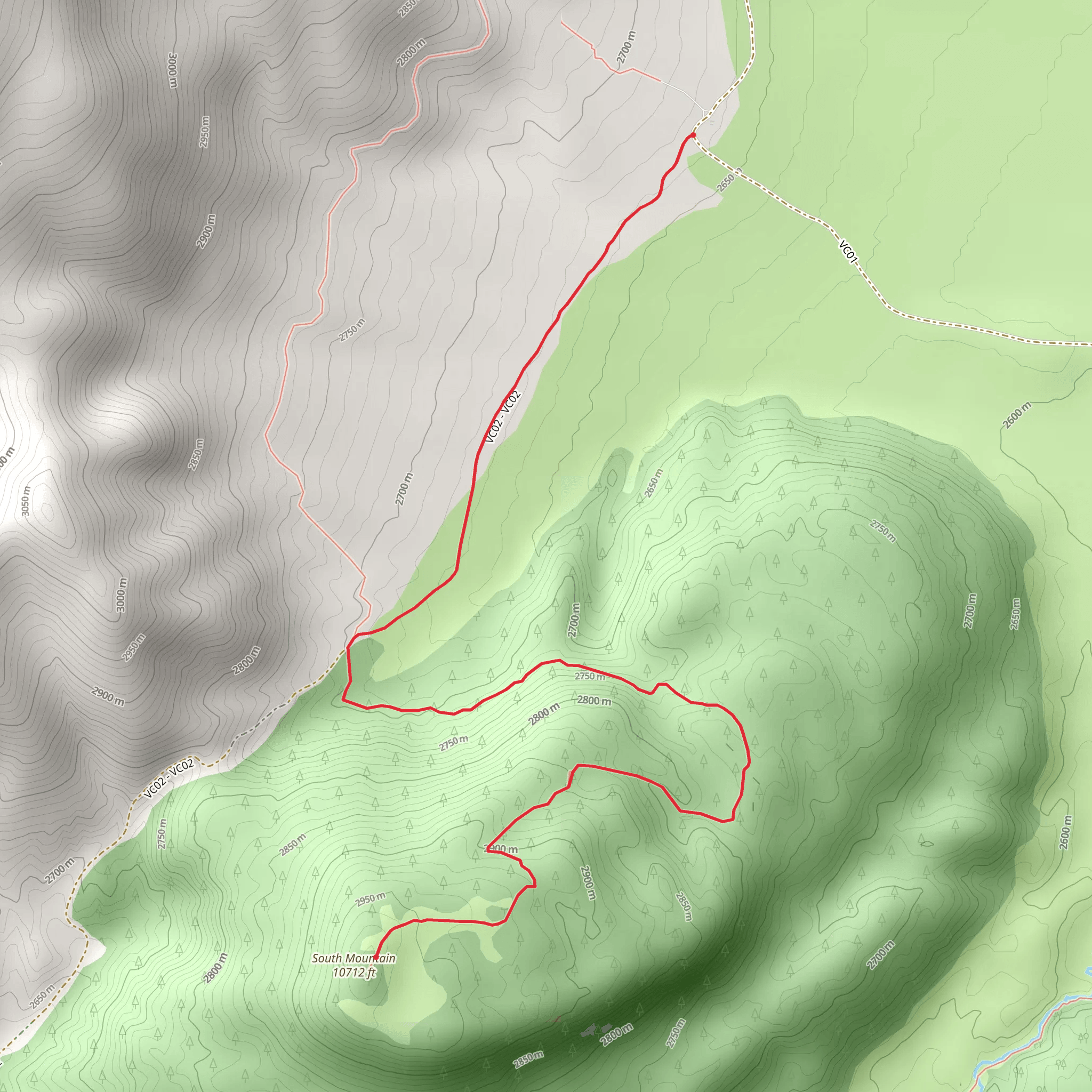 South Mountain mobile static map