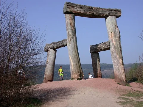An image depicting the trail Forest of Dean Sculpture Trail and its surrounding area.