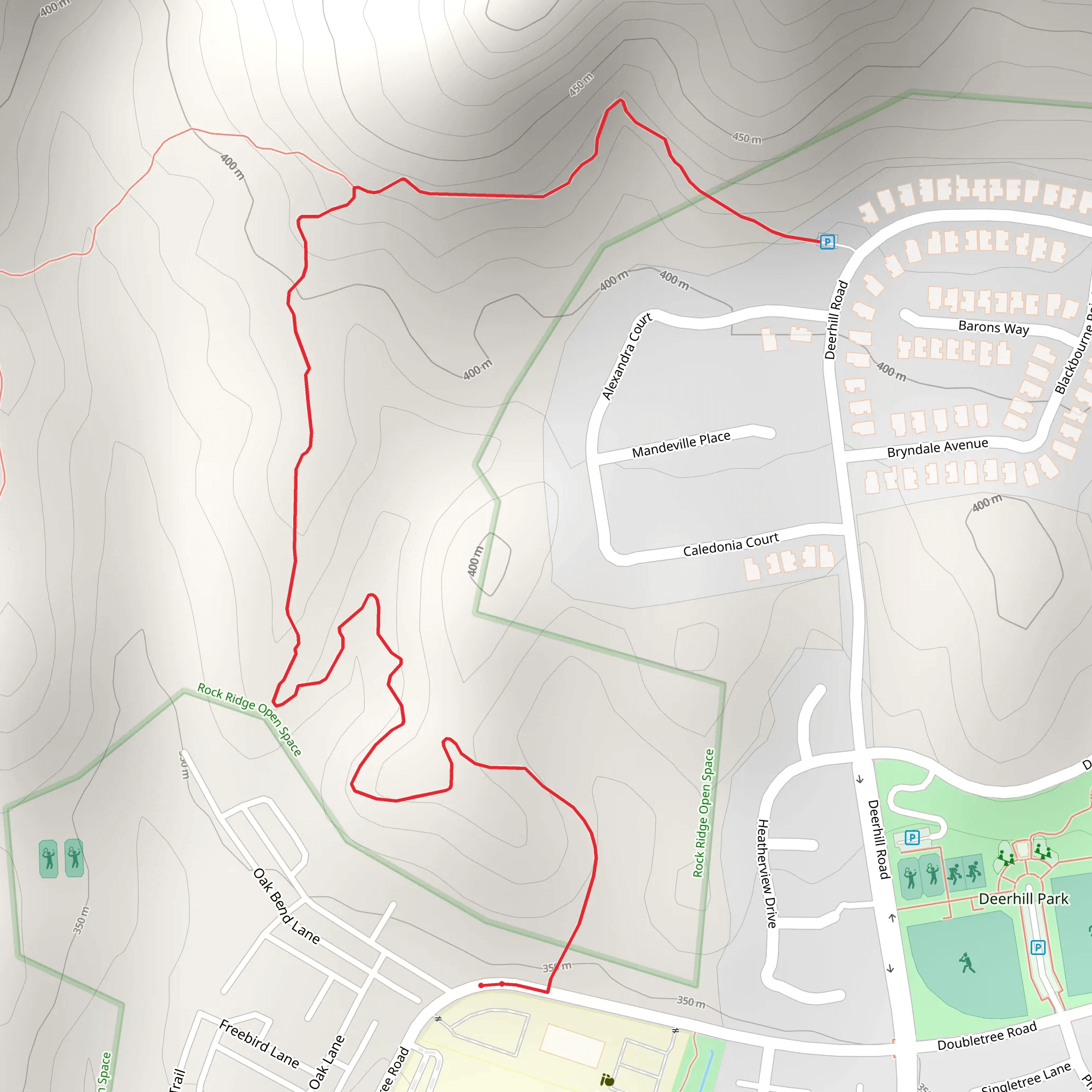 Rock Ridge Trail East mobile static map