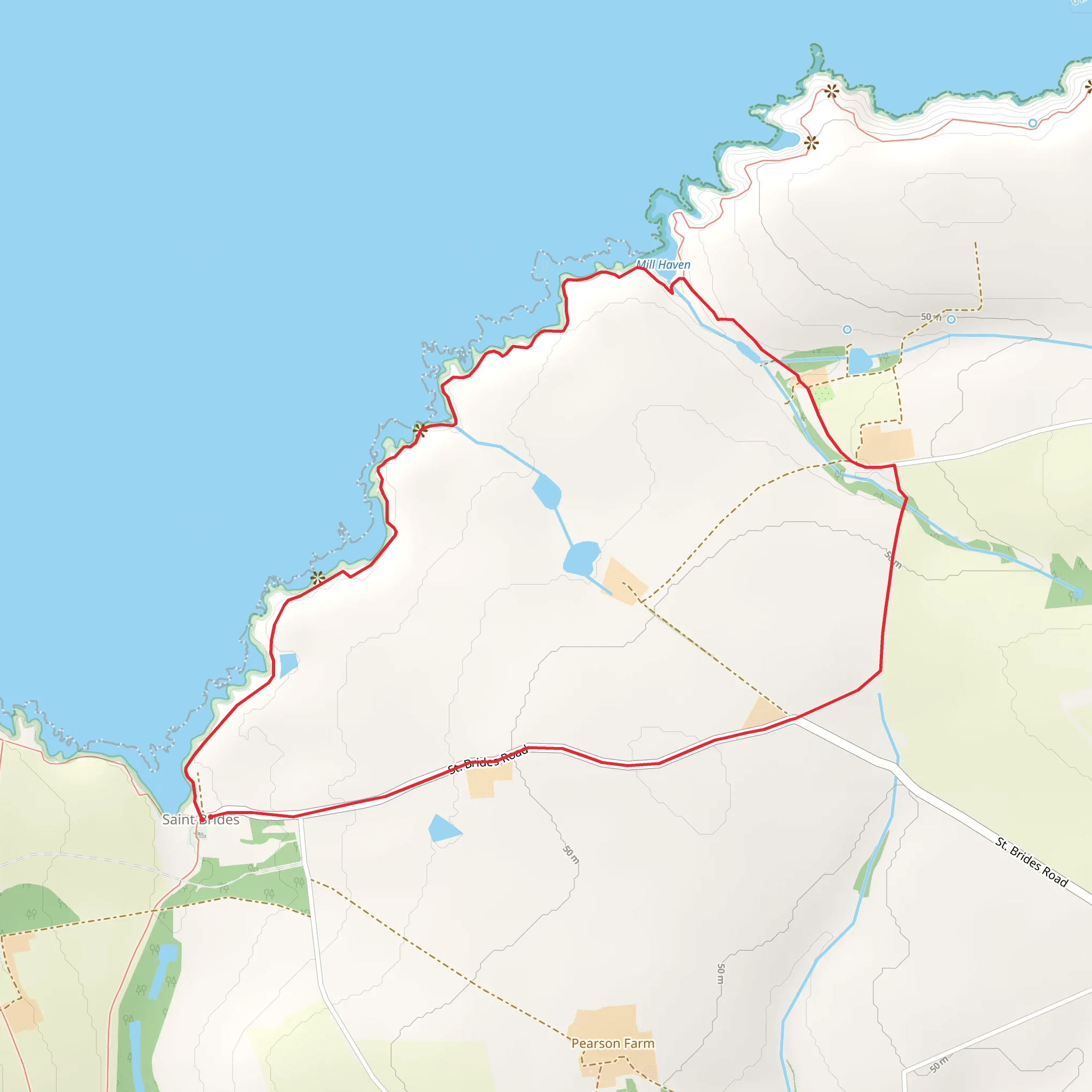 Mill Haven - St Brides Haven mobile static map