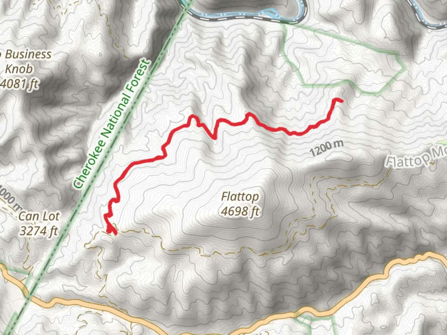 An image depicting the trail Devils Creek Trail and its surrounding area.