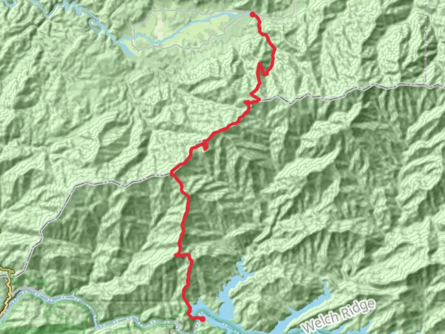 An image depicting the trail Appalachian to Anthony Creek Trail via Fontana Dam and its surrounding area.