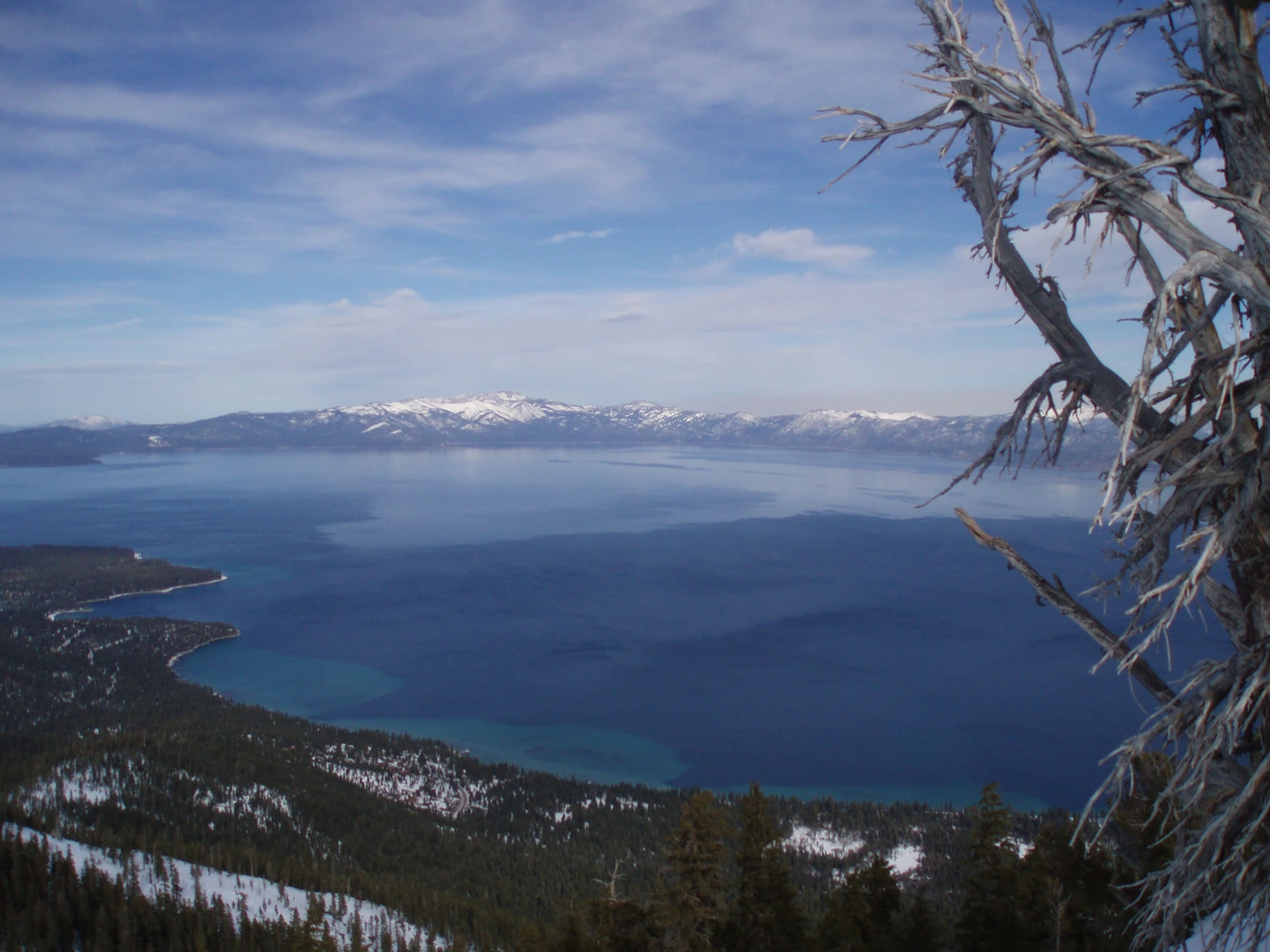 An image depicting the trail Rubicon Peak and its surrounding area.