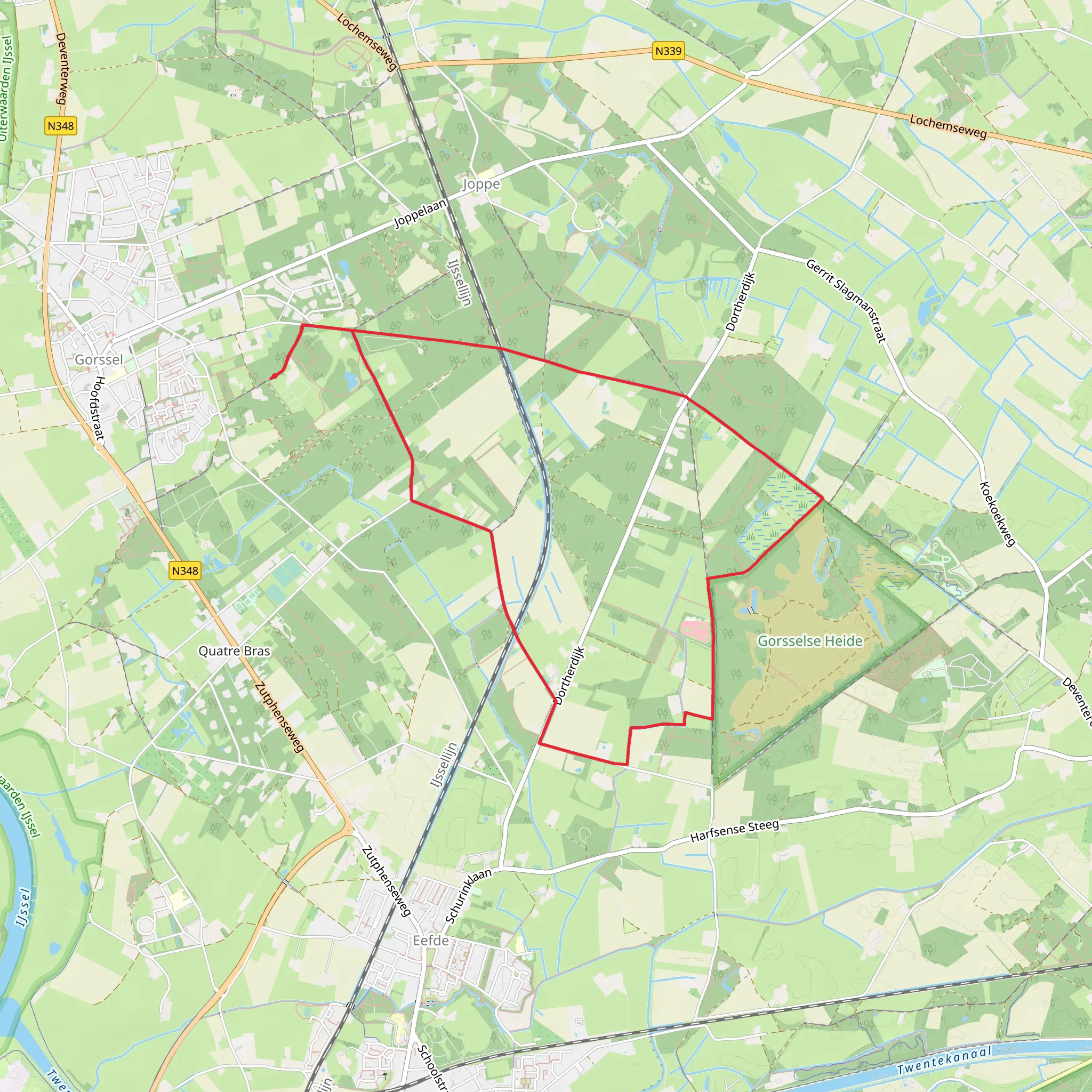 Veldhofstraat, Uitzichttoren and De Plantage Loop mobile static map