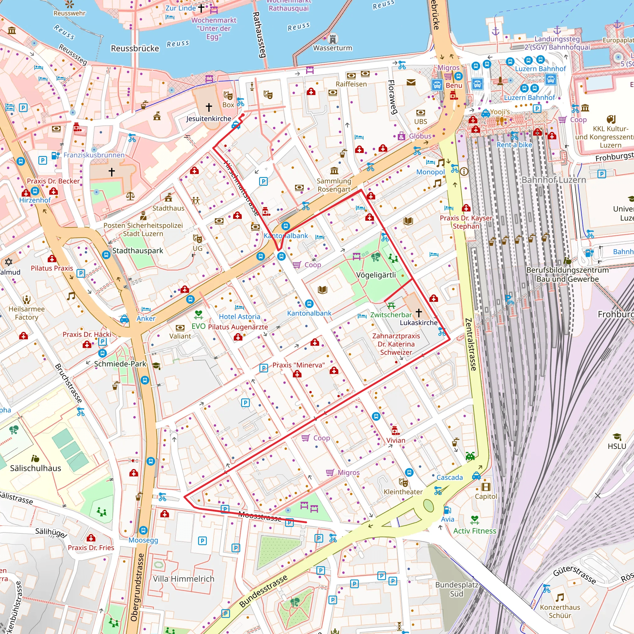 Neustadt Walking Route mobile static map