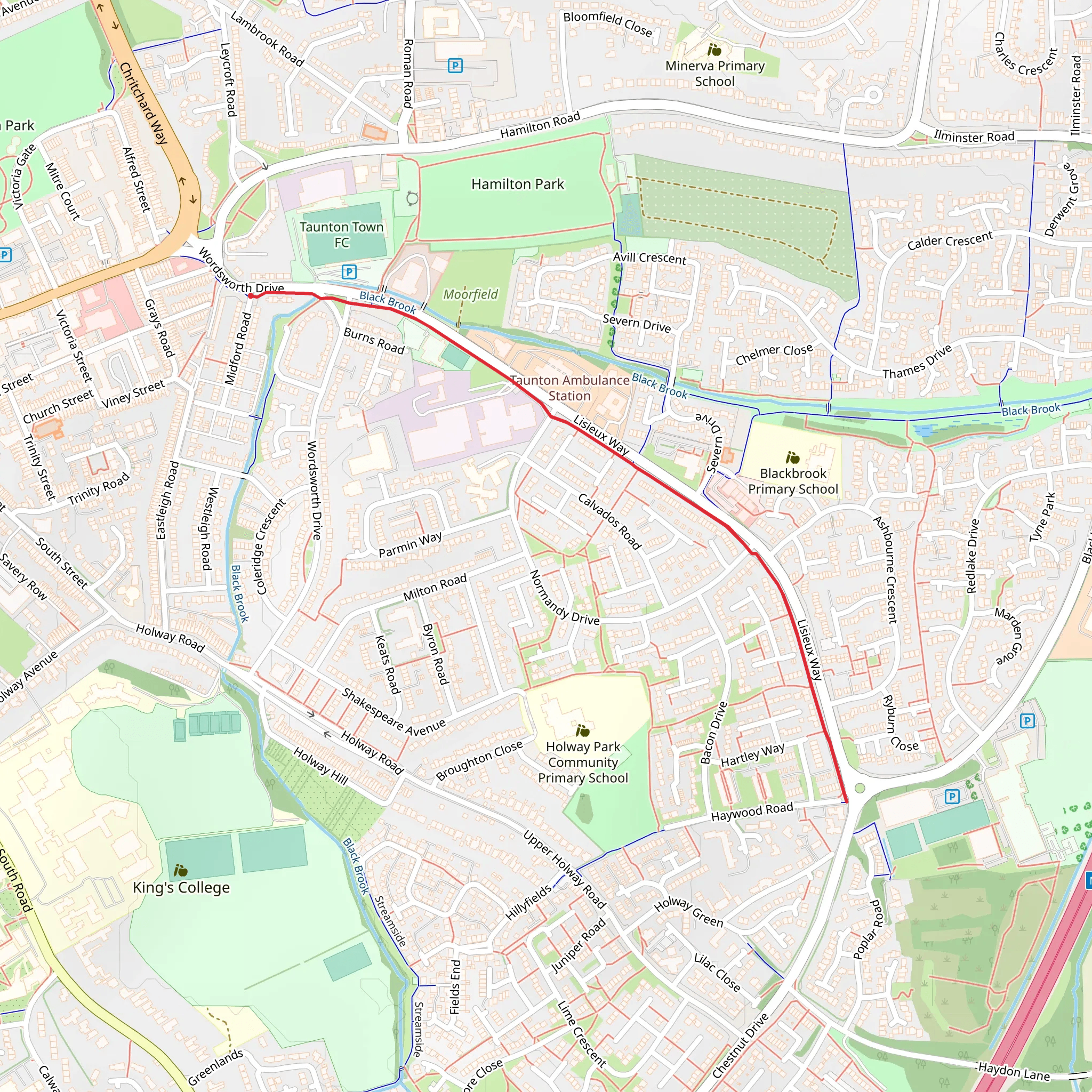 Lisieux Way Walk mobile static map