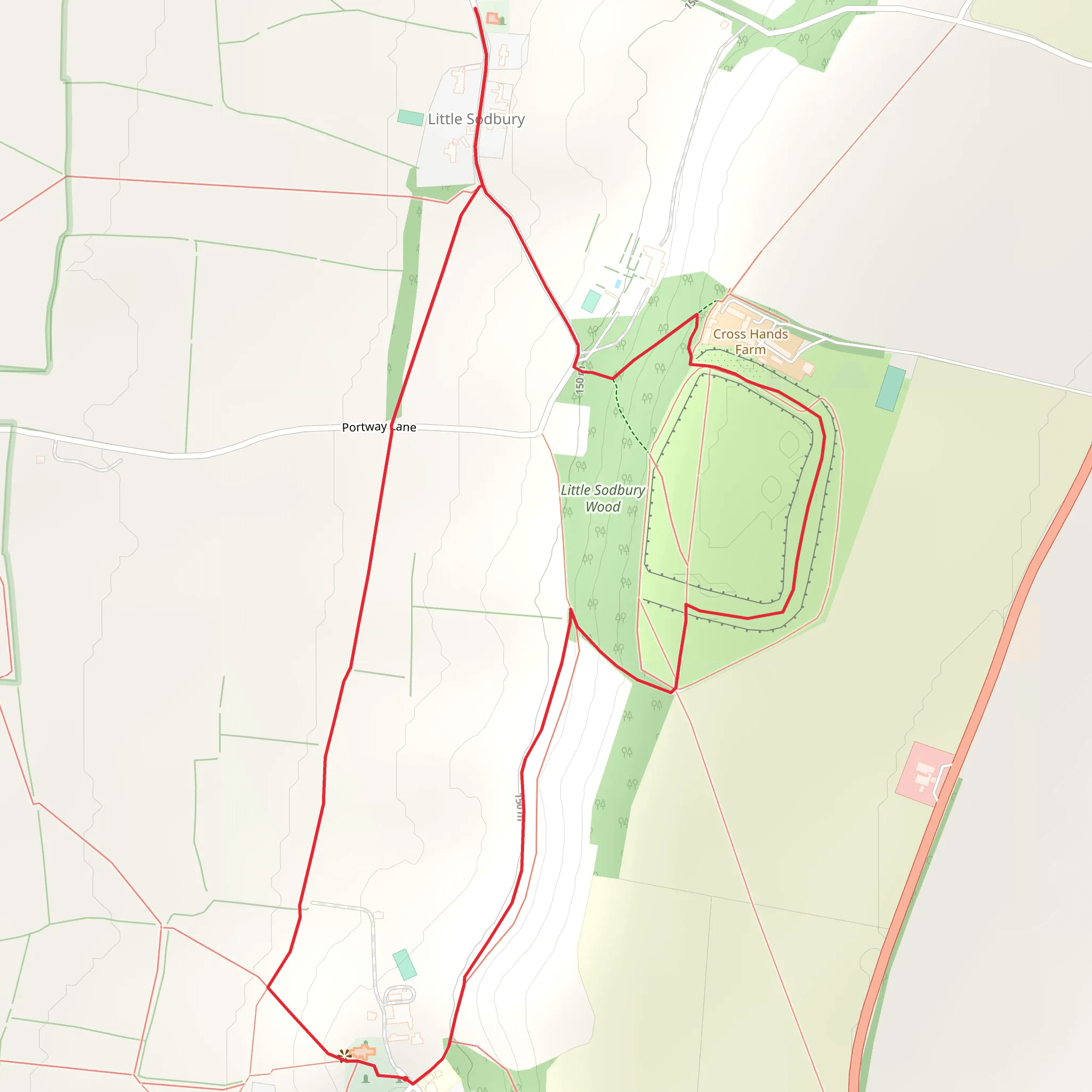Little Sodbury and The Ploughboy’s Bible mobile static map