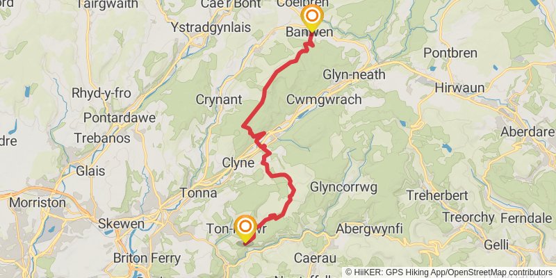 Celtic Way stage 12 Map