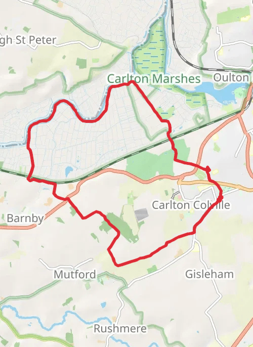 Carlton/Barnby Loop mobile static map