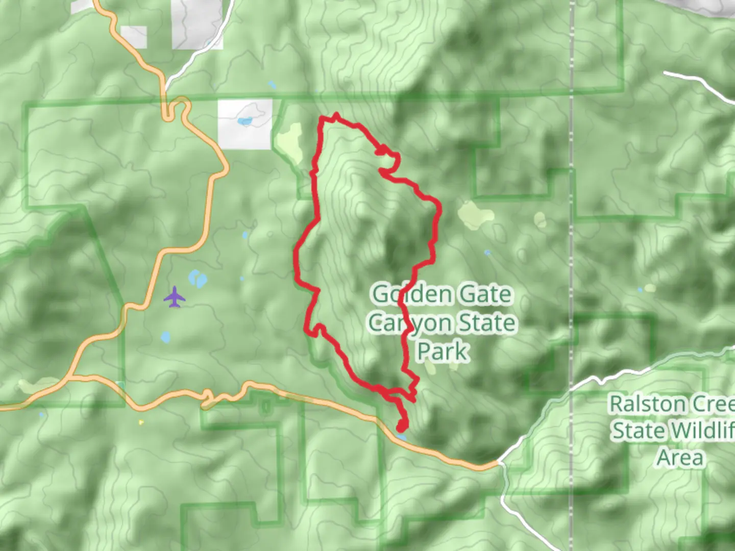 An image depicting the trail Upper Mule Deer and Mule Deer Loop Trail and its surrounding area.