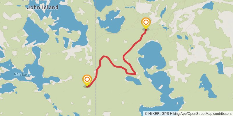Mantario Trail spur 2 Map