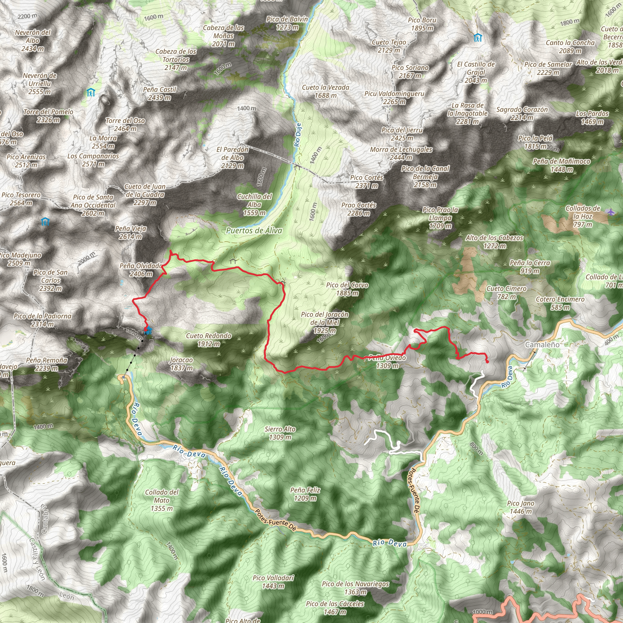 Peña Oviedo El Cable - Mogrovejo PR PNPE 22 mobile static map