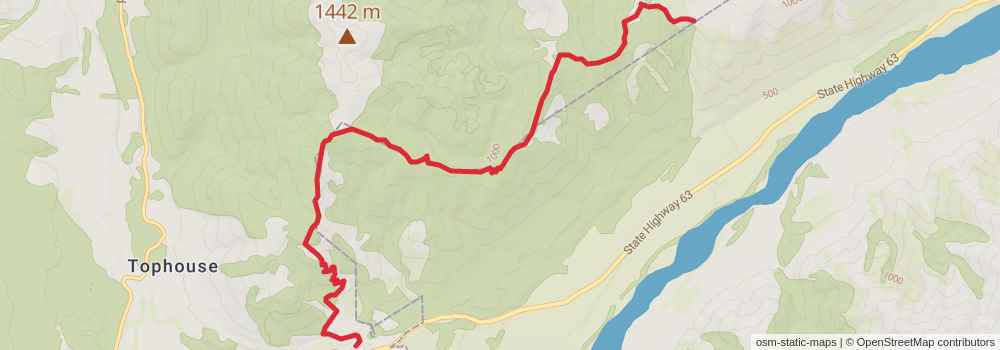 Te Araroa Trail stage 115 Map