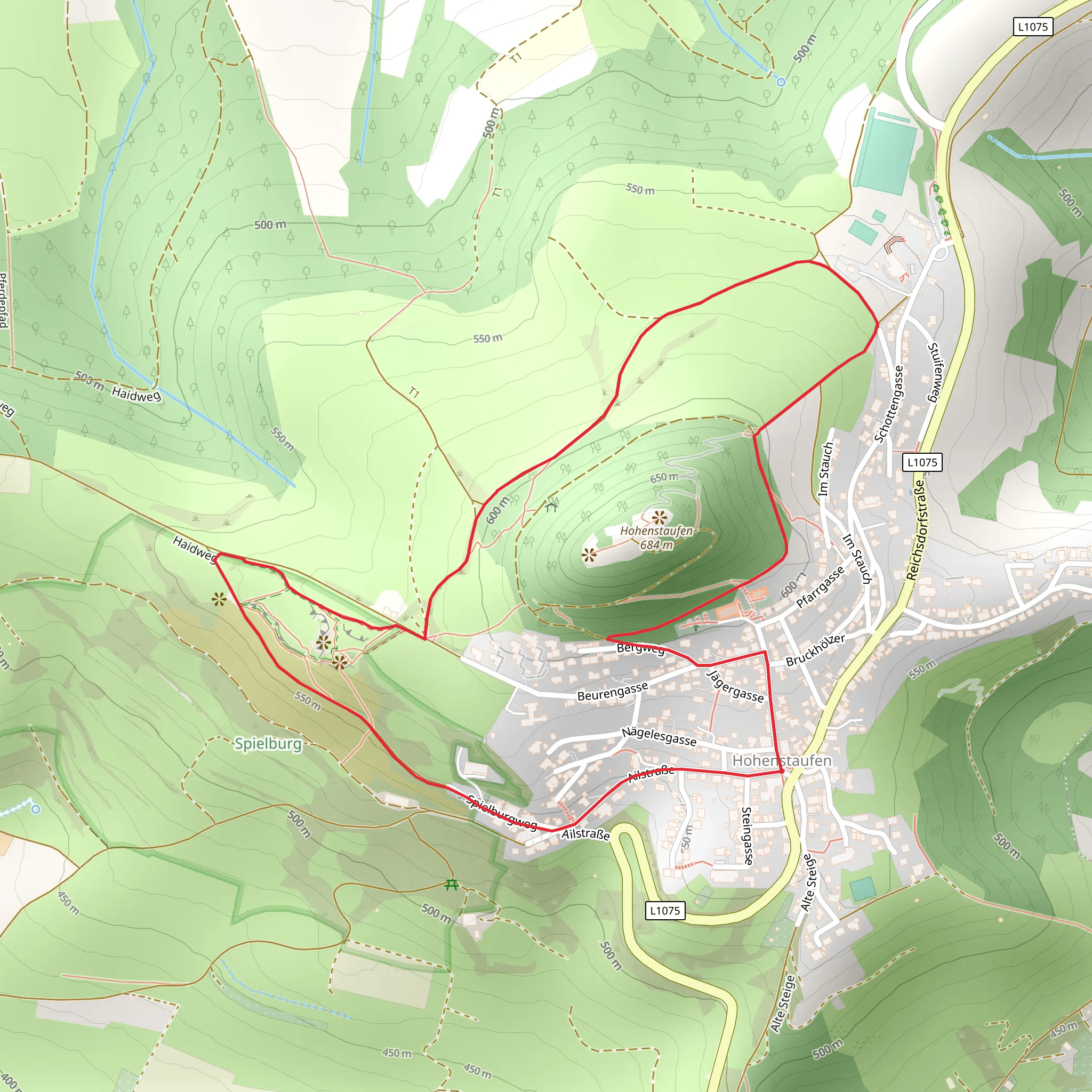 Hohenstaufen Loop mobile static map