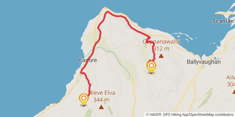 Burren Way alt 2 Map